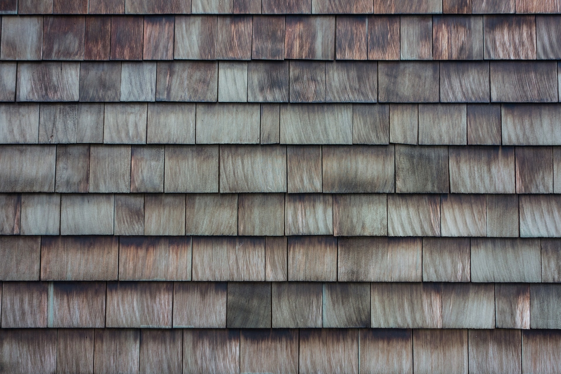 wooden shingles on a roof